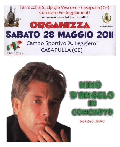 Nino D'Angelo Concerto Casapulla Festa S.Elpidio